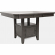 Manchester 54" Standard or Counter Height Dining Table with Storage in Grey